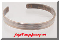 24K Silver Electro Plated L/XL Cuff Bracelet