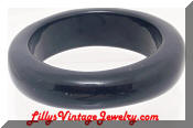 black plastic bangle bracelet