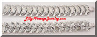 Vintage CORO Silver Fan Bracelet