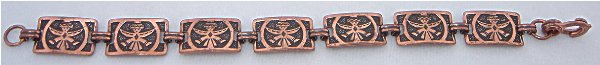 Vintage Copper Zuni Knife Wing Bracelet