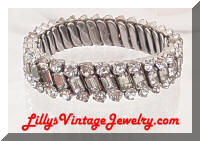 1950's PARCO Rhinestones Expansion Bracelet