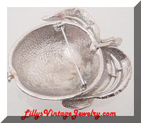 Vintage Sarah COVENTRY Silver Adam's Delight Apple Brooch