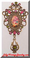 Vintage Sarah COVENTRY Contessa faux Opal RS Brooch