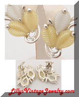 Marboux 554 yellow plastic earrings