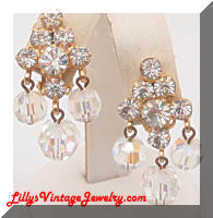 DeLizza & Elster JULIANA Rhinestones Dangle Crystals Earrings