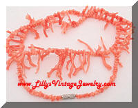Vintage Branch Coral 22" Necklace
