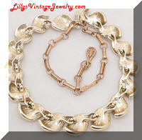 Vintage CORO Textured Golden Twisting Necklace