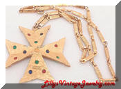 Vintage Kramer cross necklace