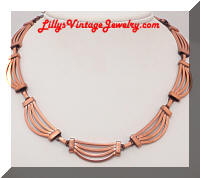 Modernist RENOIR Copper Necklace