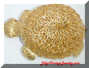 Adorable Golden Wires Turtle Pendant