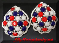 Weiss Patriotic Earrings